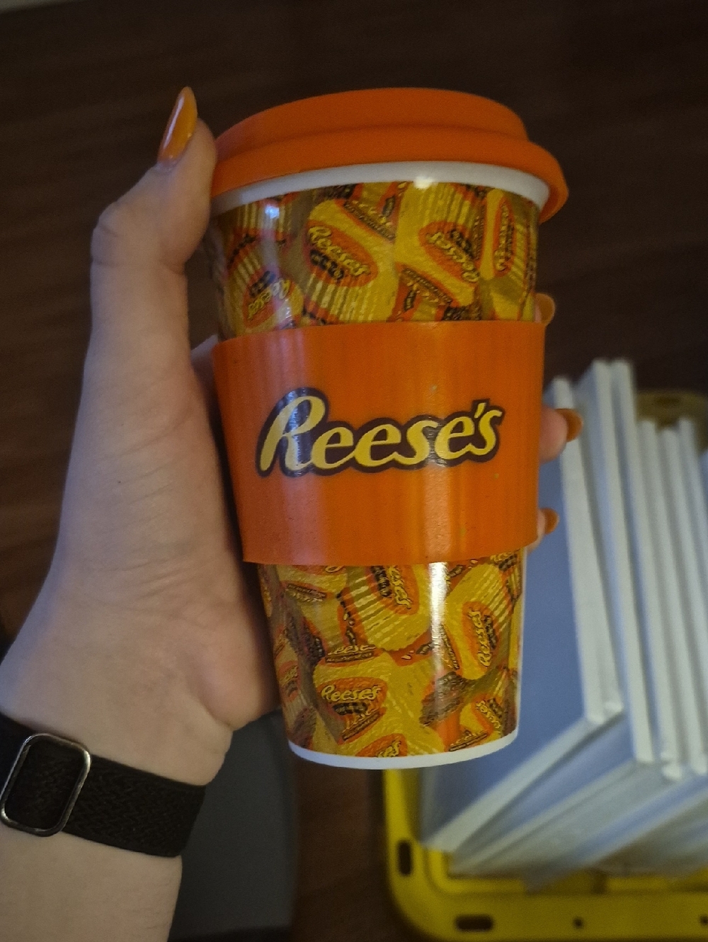Reese's Ceramic Travel Mug